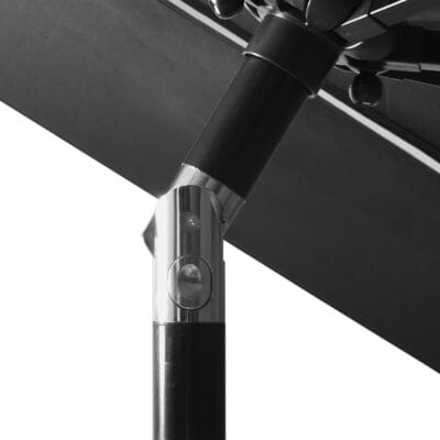 Garden Parasol, 3-Tier, Aluminium Pole, 3m, Anthracite