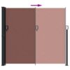 Retractable Side Awning 180x300 cm Brown