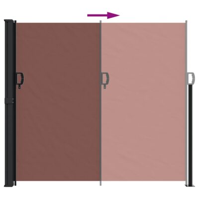 Retractable Side Awning 180x300 cm Brown