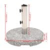 Parasol Base Granite Round 20 kg Grey